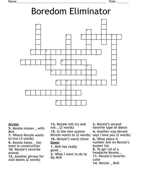 crossword clue boredom|another word for boredom crossword.